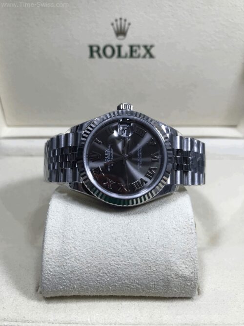 Rolex Datejust 178274 Black Dial 31mm Roman Ladies EW Swiss