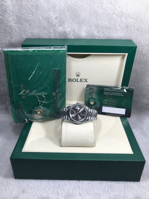 Rolex Datejust 178274 Black Dial 31mm Roman Ladies EW Swiss