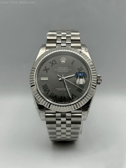 Rolex Datejust M126334 Black Dial Roman Jubilee 41mm EW Swiss