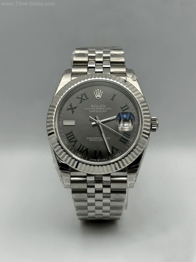 Rolex Datejust Black Dial Roman Jubilee 41mm Swiss หน้าดำ โรมัน สายจูบีลี5ข้อ 01