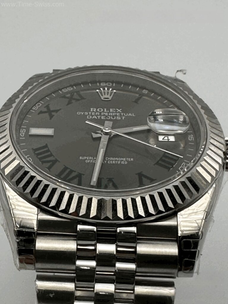 Rolex Datejust Black Dial Roman Jubilee 41mm Swiss หน้าดำ โรมัน สายจูบีลี5ข้อ 03