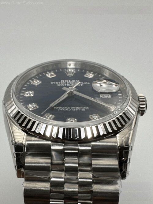 Rolex Datejust M126334 Blue Fluted Motif Dial Jubilee 41mm VSF Swiss