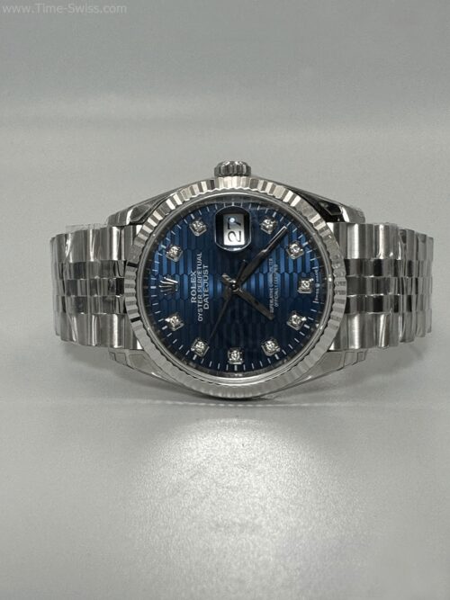 Rolex Datejust M126334 Blue Fluted Motif Dial Jubilee 41mm VSF Swiss