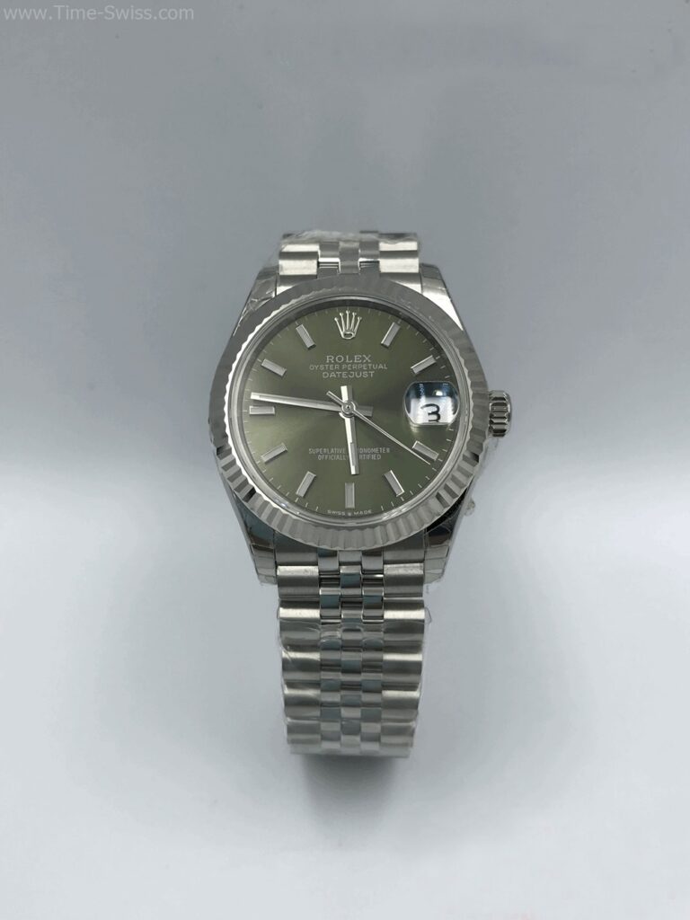 Rolex Datejust Mint Green Dial 31mm Ladies Swiss หน้าเขียว สายจูบีลี5ข้อ 01