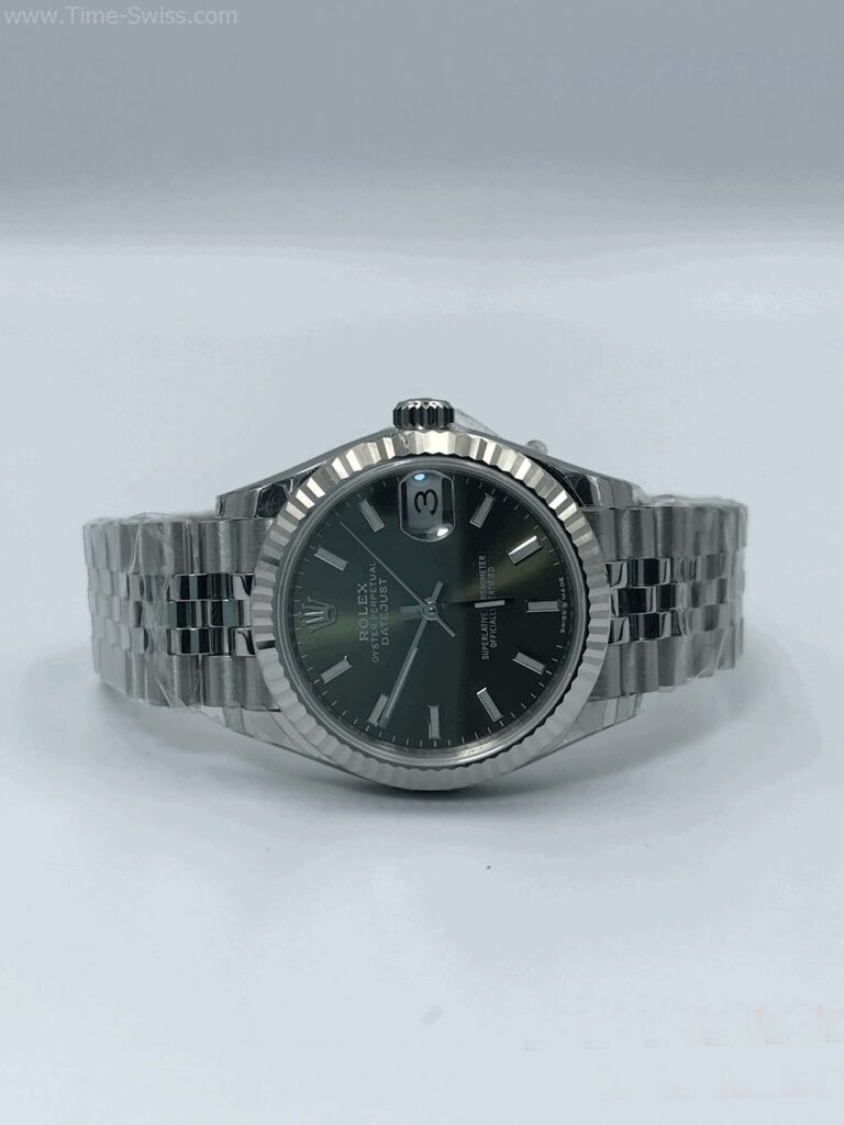 Rolex Datejust Mint Green Dial 31mm Ladies Swiss หน้าเขียว สายจูบีลี5ข้อ 06