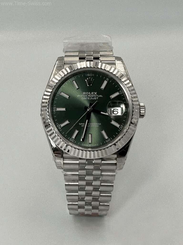 Rolex Datejust Mint Green Dial Jubilee 41mm Swiss หน้าเขียวขีด สายจูบีลี5ข้อ 01