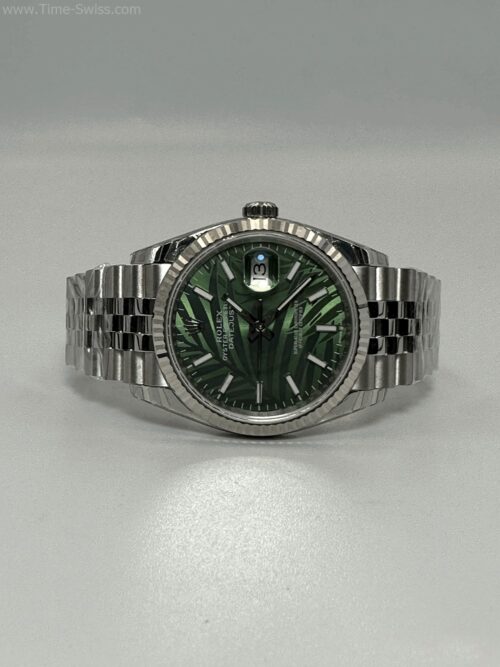 Rolex Datejust Green Olive Dial Jubilee 36mm EW Swiss