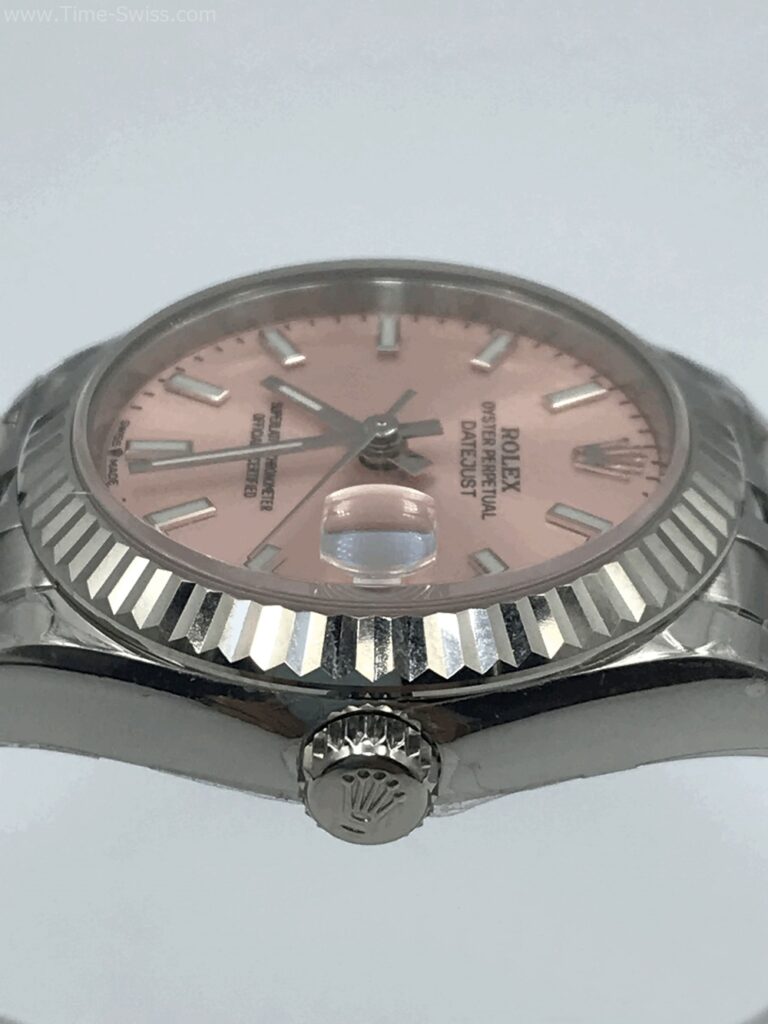 Rolex Datejust Pink Dial 31mm Ladies Swiss หน้าชมพูขีด สายจูบีลี5ข้อ 03