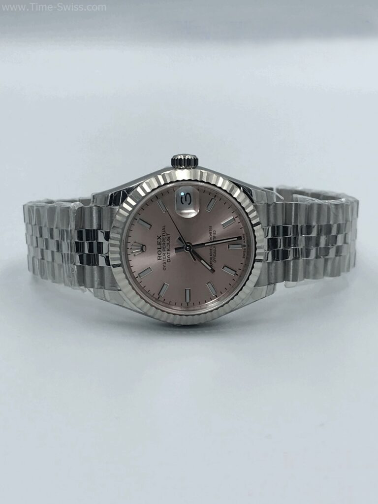 Rolex Datejust Pink Dial 31mm Ladies Swiss หน้าชมพูขีด สายจูบีลี5ข้อ 04