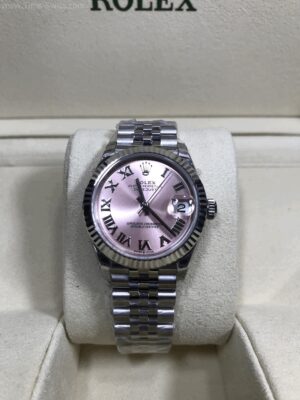 Rolex Datejust 178274 Pink Dial 31mm Roman Ladies EW Swiss