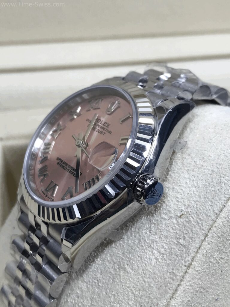 Rolex Datejust Pink Dial 31mm Roman Ladies Swiss หน้าชมพู สายจูบีลี5ข้อ 02