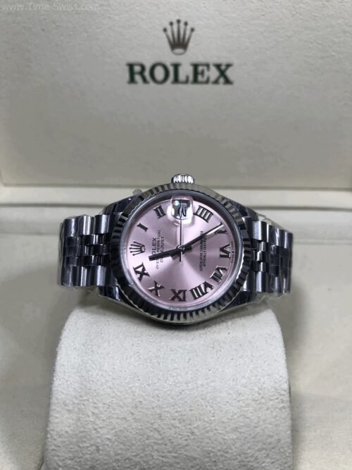 Rolex Datejust 178274 Pink Dial 31mm Roman Ladies EW Swiss