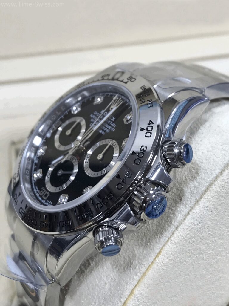 Rolex Daytona Black Dial Diamond 40mm BT Swiss หน้าดำ เลขเพชร 02