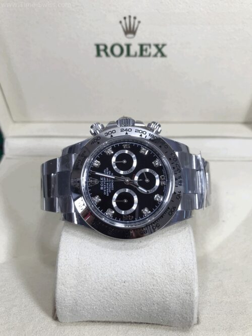 Rolex Daytona M116509LN Black Dial Diamond 40mm 4130 BT Swiss