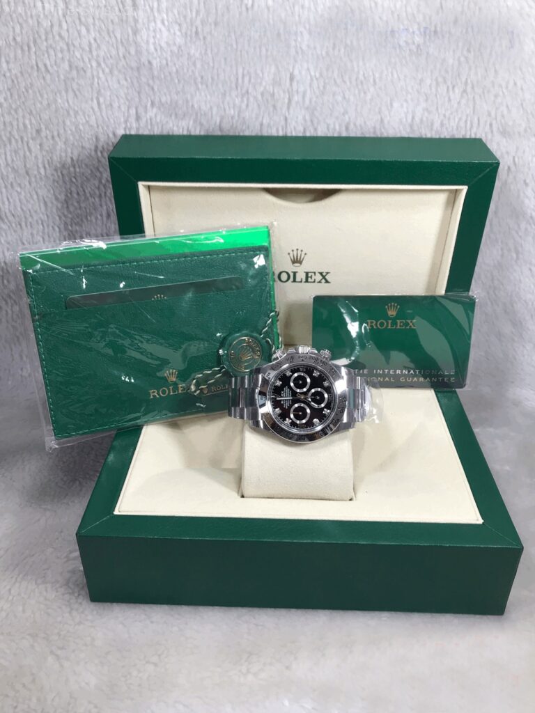 Rolex Daytona Black Dial Diamond 40mm BT Swiss หน้าดำ เลขเพชร 09