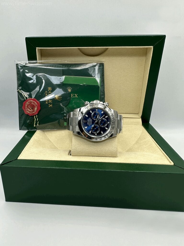 Rolex Daytona Blue Dial 40mm BT Swiss หน้าน้ำเงิน 09