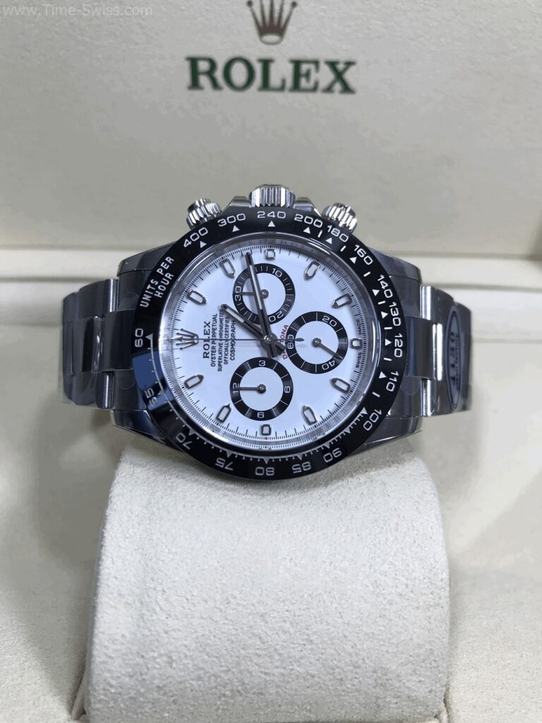 Rolex Daytona Ceramic White Dial 40mm Swiss Clean หน้าขาว ขอบเซลามิก แพนด้า 09