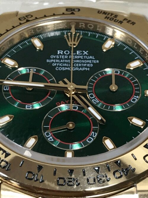 Rolex Daytona Gold M116508 Loki Green Dial 40mm BT Swiss