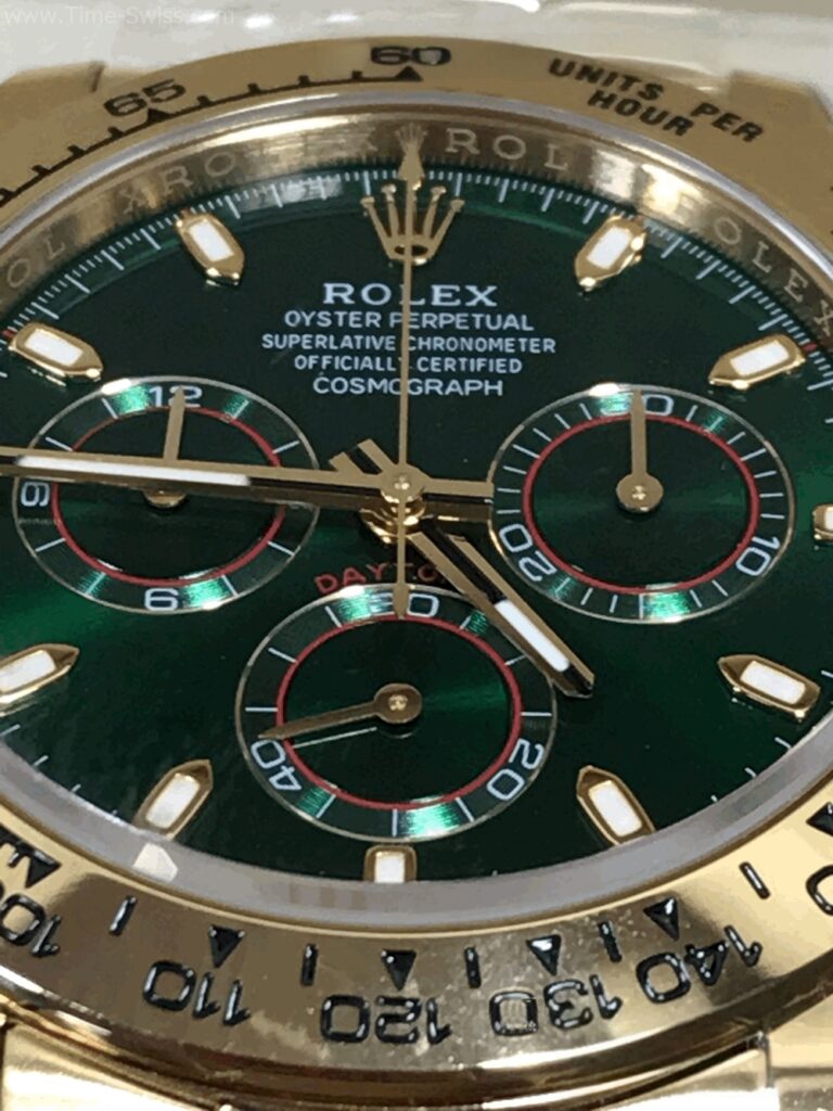 Rolex Daytona Gold Loki Green Dial 40mm BT Swiss เรือนทอง หน้าเขียว 04