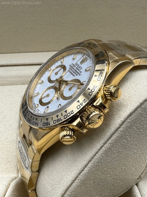 Rolex Daytona Gold M116508-0001 4130 White Dial 40mm Clean Swiss