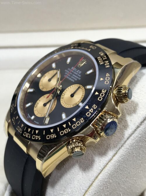 Rolex Daytona Ceramic Gold 116518LN Black Dial Rubble 40mm EW Swiss