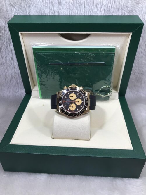 Rolex Daytona Ceramic Gold 116518LN Black Dial Rubble 40mm EW Swiss