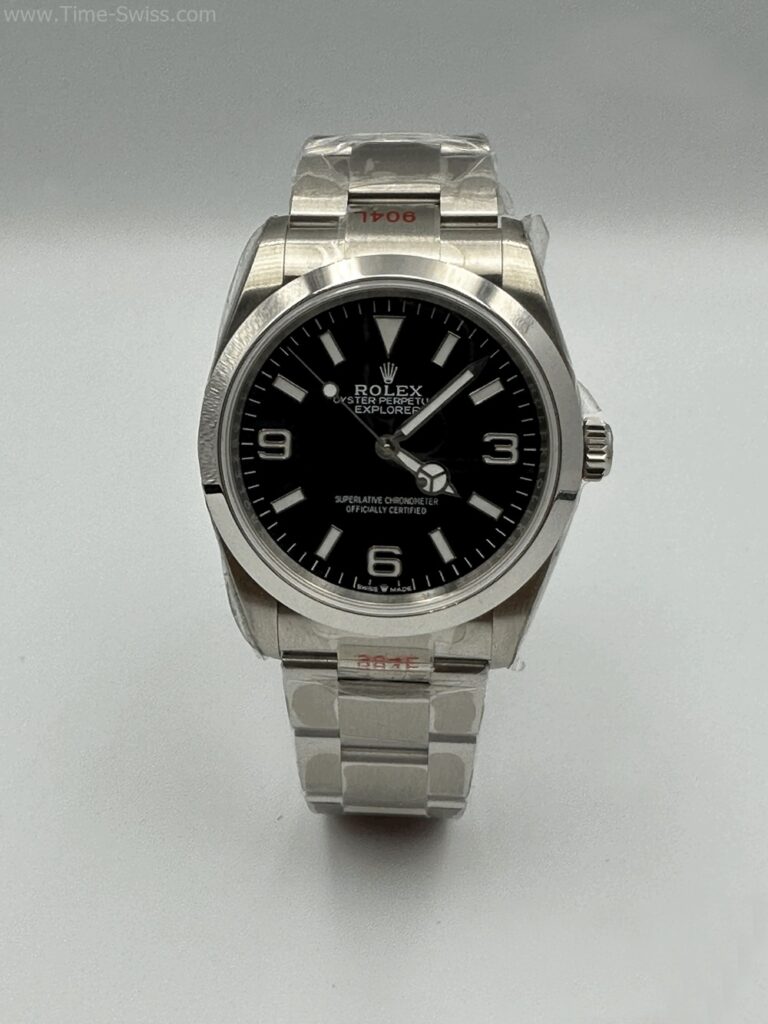 Rolex Explorer Black Dial 39mm Swiss เรือนเงิน หน้าดำ 01