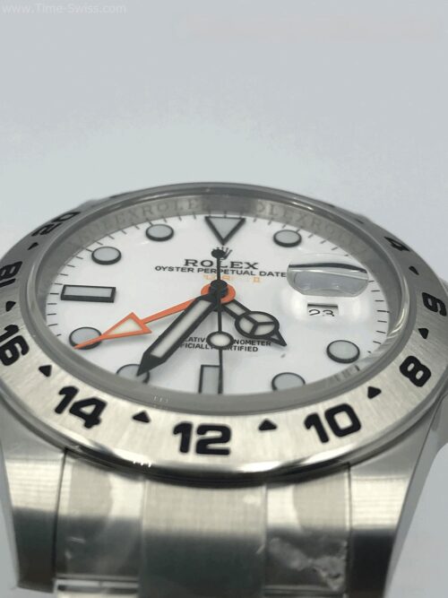 Rolex ExplorerII 226570 White Dial Orange Hand 42mm Swiss AR