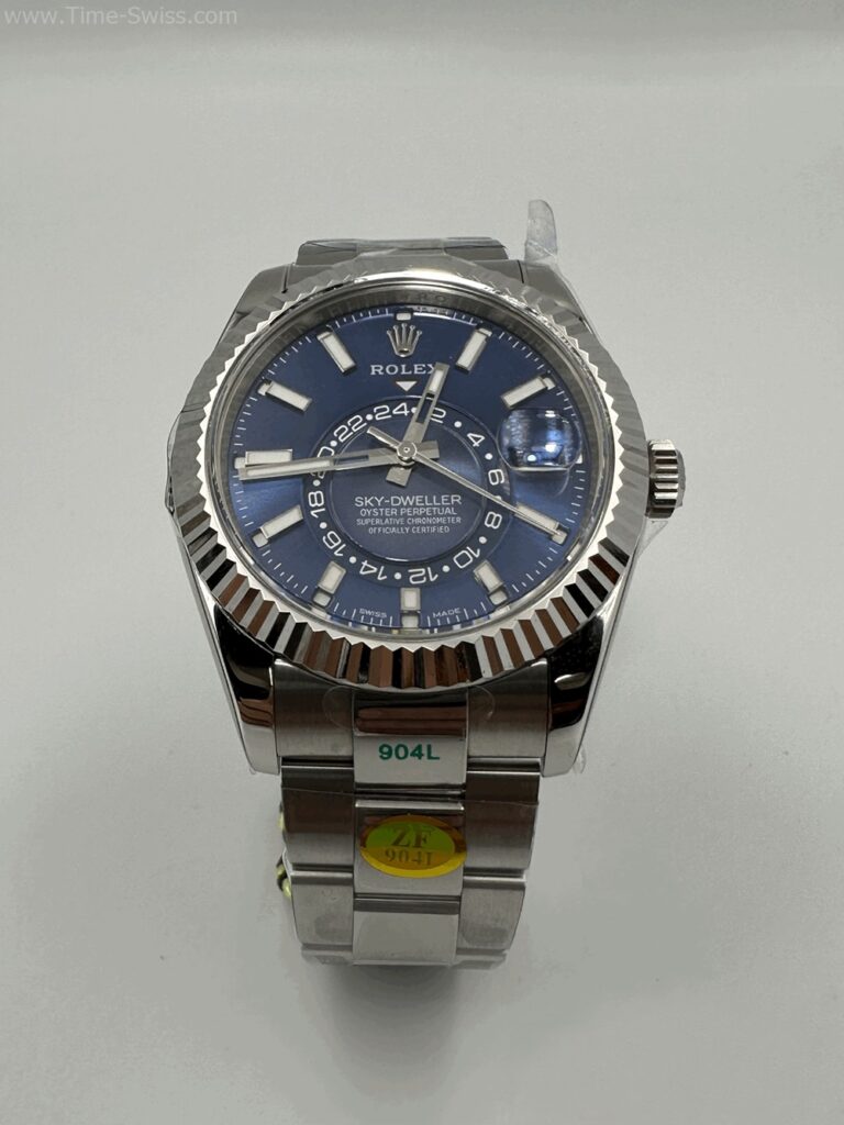 Rolex Sky-Dweller Blue Dial 42mm ZF Swiss เรือนเงิน หน้าน้ำเงิน 01