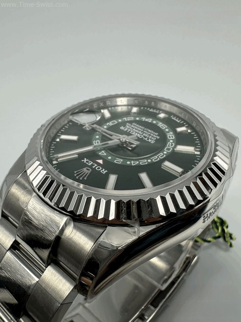 Rolex Sky-Dweller Green Dial 42mm ZF Swiss เรือนเงิน หน้าเขียว 04