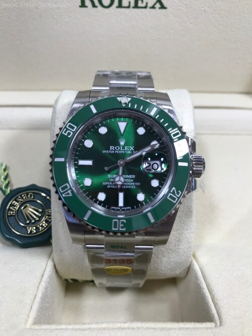 Rolex Submariner Ceramic 116610LV Green Dial Hulk 40mm 3135 ZF V3 Swiss