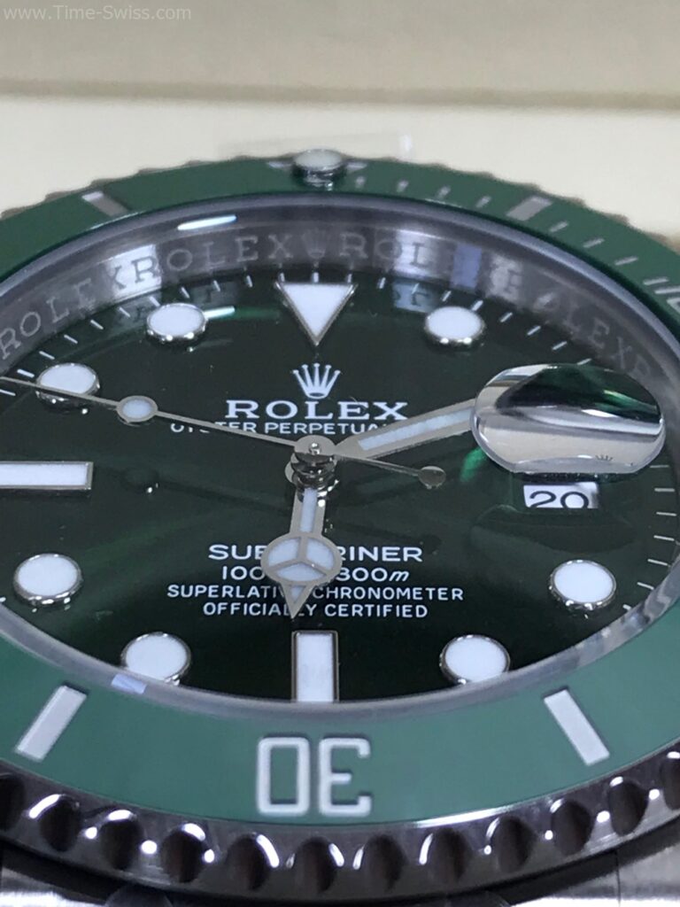 Rolex Submariner Ceramic Green Dial Hulk 40mm 3135 ZF V3 Swiss เรือนเงิน หน้าเขียว 03