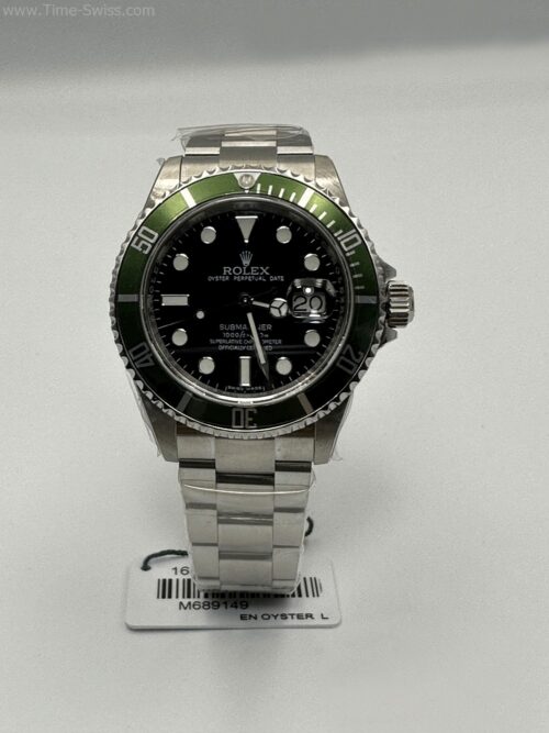 Rolex Submariner Kermit 50th Black Dial 40mm 3135 AR Swiss