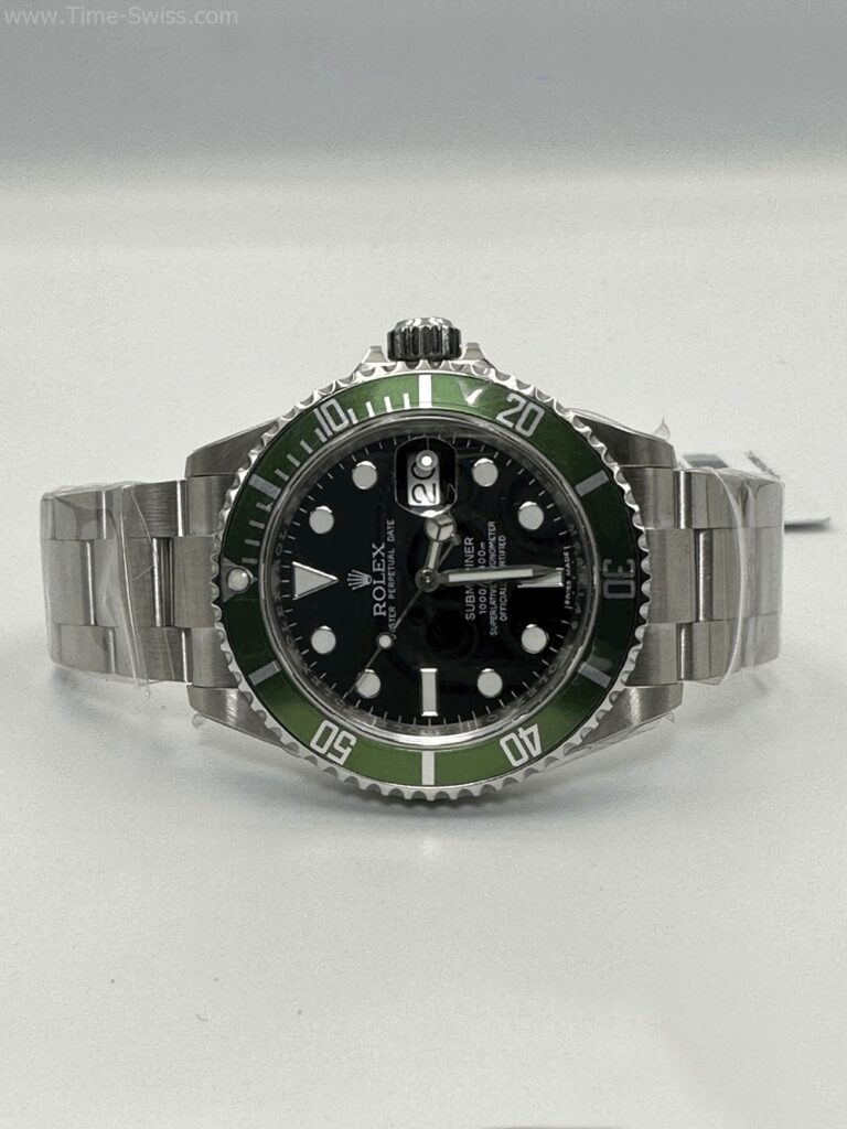 Rolex Submariner Kermit 50th 40mm 3135 AR Swiss ขอบฟิล์มเขียว หน้าดำ 08