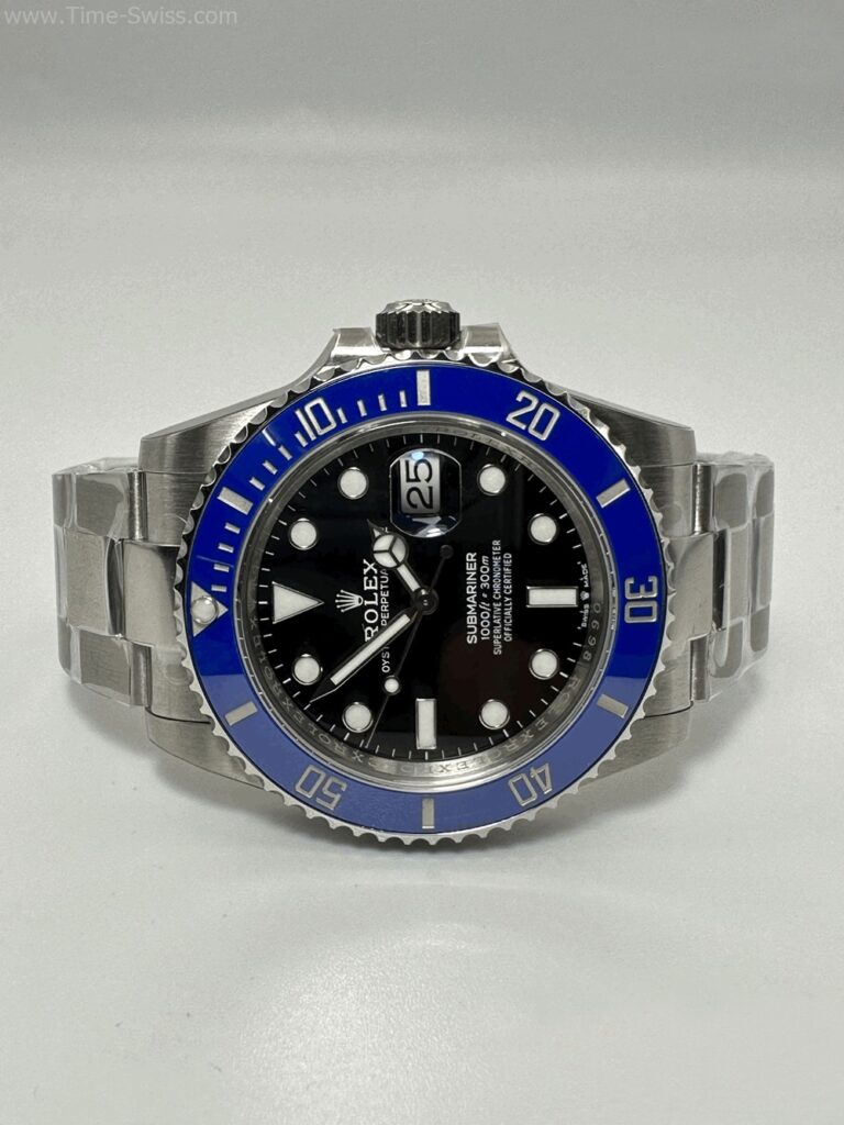 Rolex Submariner Smurf Ceramic Blue Dial 41mm 3235 VSF Swiss ขอบน้ำเงิน หน้าน้ำเงิน 09