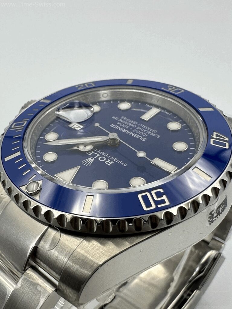 Rolex Submariner Smurf Ceramic Blue Dial 40mm 3135 VSF V3 Swiss ขอบน้ำเงิน หน้าน้ำเงิน 03