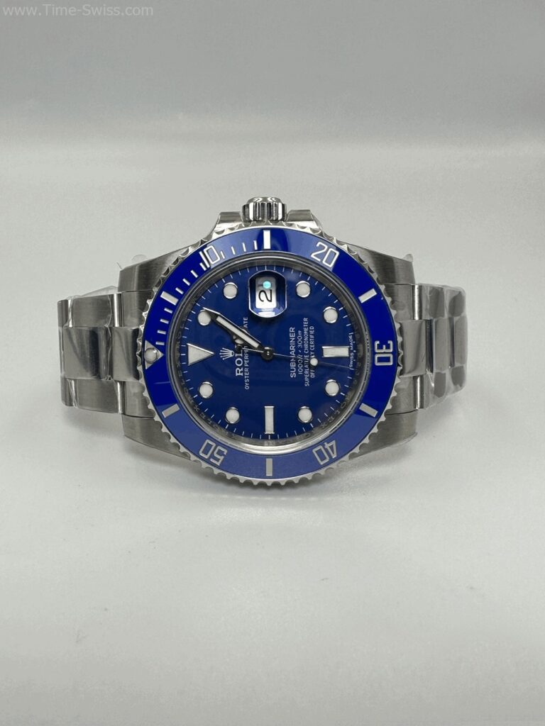 Rolex Submariner Smurf Ceramic Blue Dial 40mm 3135 VSF V3 Swiss ขอบน้ำเงิน หน้าน้ำเงิน 07