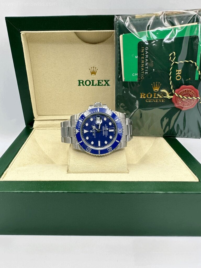 Rolex Submariner Smurf Ceramic Blue Dial 40mm 3135 VSF V3 Swiss ขอบน้ำเงิน หน้าน้ำเงิน 08