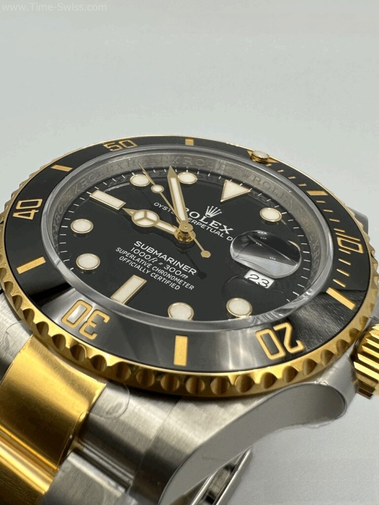 Rolex Submariner Gold Two Tone Black Dial 40mm 3235 VSF Swiss เรือนทอง2K หน้าดำ 03