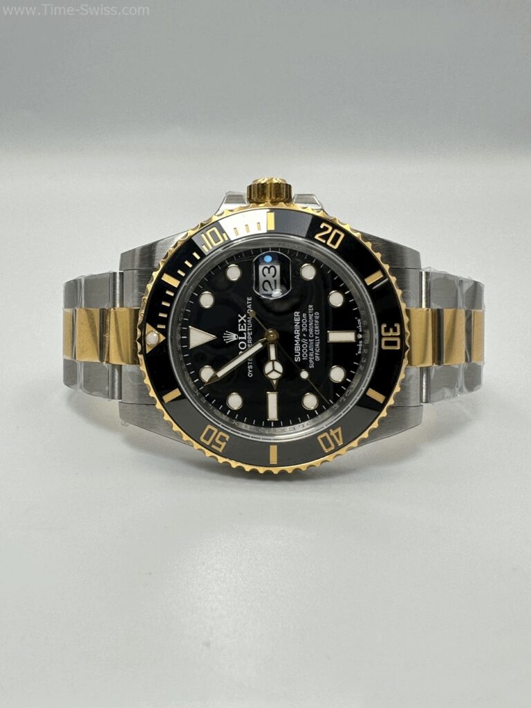 Rolex Submariner Gold Two Tone Black Dial 40mm 3235 VSF Swiss เรือนทอง2K หน้าดำ 07