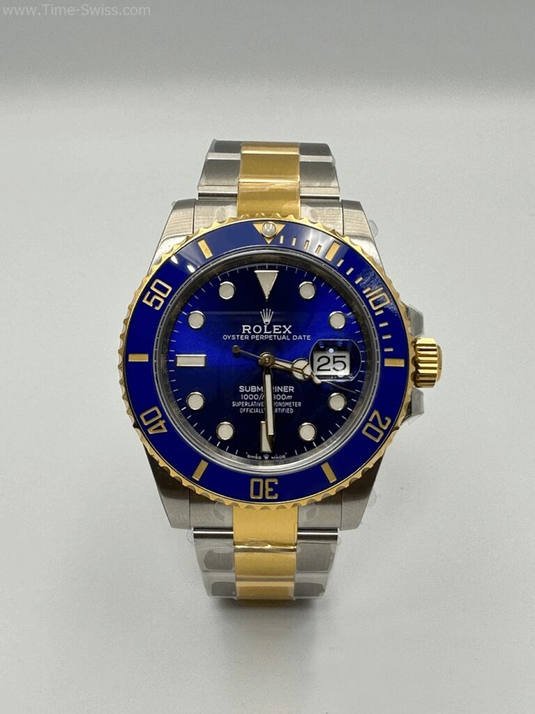 Rolex Submariner Gold Two Tone Blue Dial 40mm 3235 VSF Swiss เรือนทอง2K หน้าน้ำเงิน 01