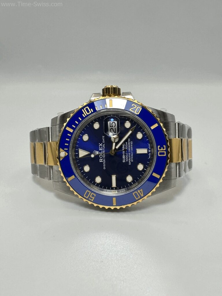 Rolex Submariner Gold Two Tone Blue Dial 40mm 3235 VSF Swiss เรือนทอง2K หน้าน้ำเงิน 02