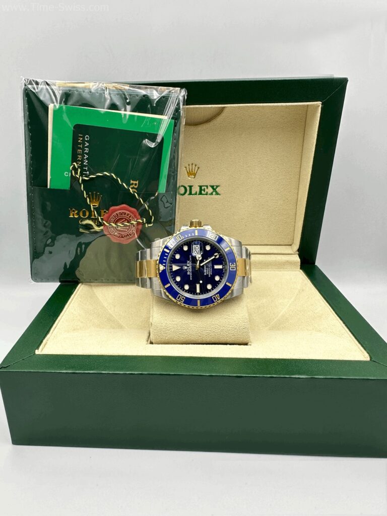 Rolex Submariner Gold Two Tone Blue Dial 40mm 3235 VSF Swiss เรือนทอง2K หน้าน้ำเงิน 08