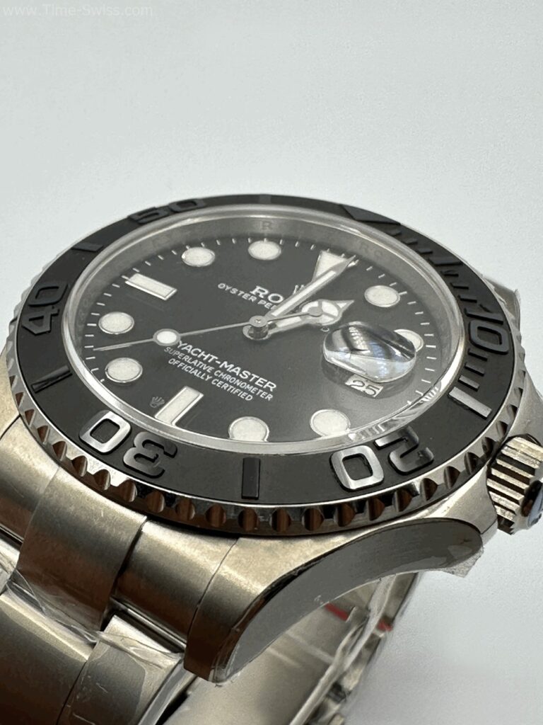 Rolex Yachtmaster Titanium Black Dial 42mm TW Swiss เรือนเงิน หน้าดำ สายยาง 05