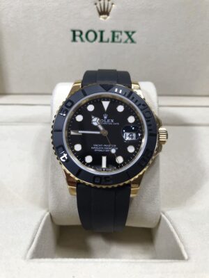 Rolex Yachtmaster M226658 Gold Black Dial 42mm Rubble EW Swiss