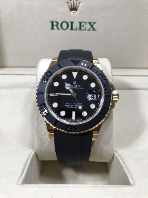 Rolex Yachtmaster M226658 Gold Black Dial 42mm Rubble EW Swiss