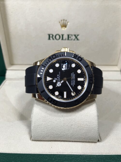 Rolex Yachtmaster M226658 Gold Black Dial 42mm Rubble EW Swiss