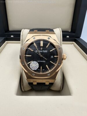 Audemars Piguet 15400OR Rose Gold Black Dial 41mm JF Swiss