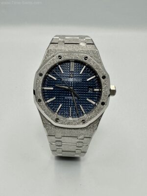 Audemars Piguet 15410BC Frosted Gold Blue Dial 41mm ZF Swiss