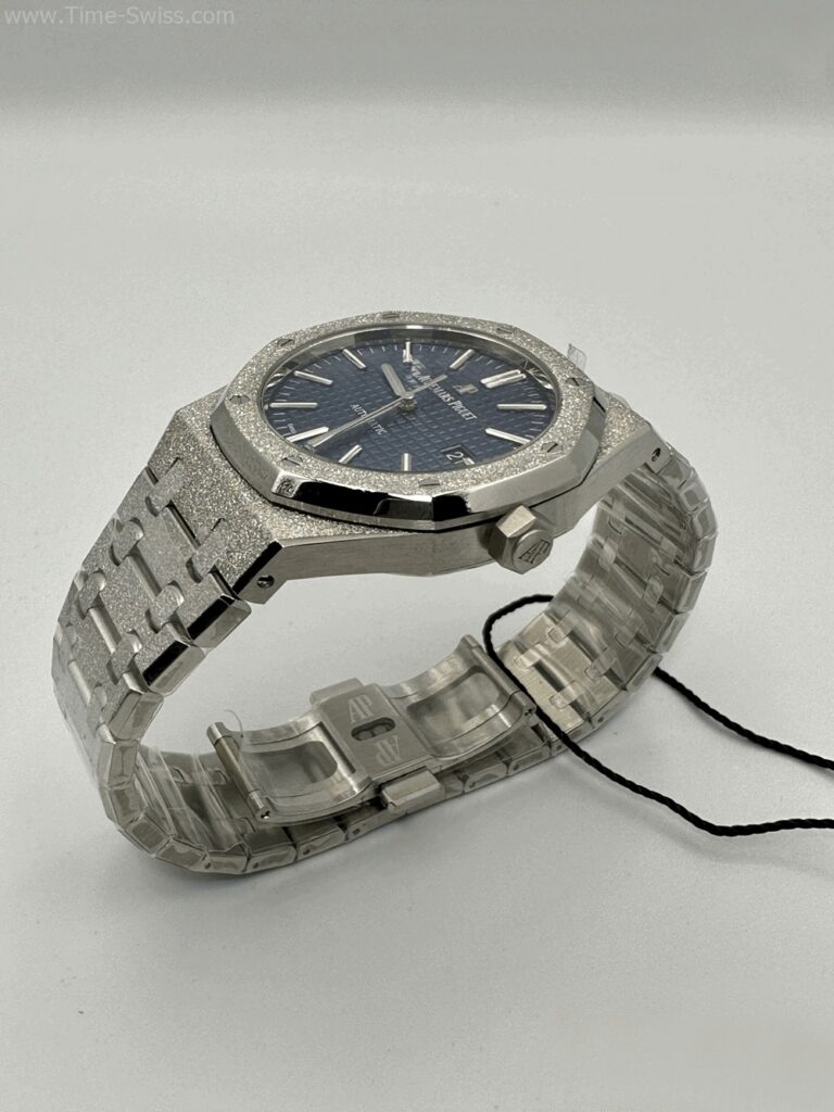 Audemars Piguet 15410BC Frosted Gold Blue Dial Swiss เรือนเกล็ดหิมะ หน้าน้ำเงิน 03